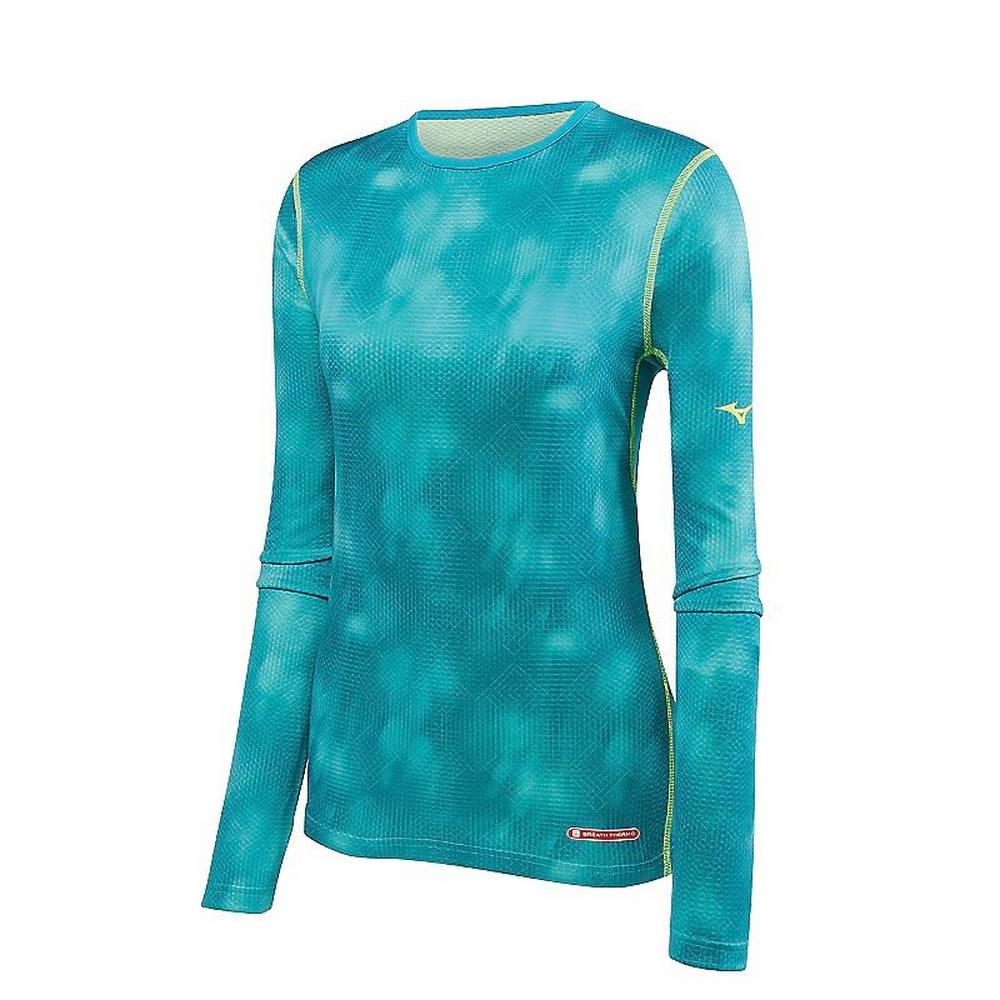 Base Layer Mizuno Breath Thermo Mujer Turquesa Baratas DJQA-30628